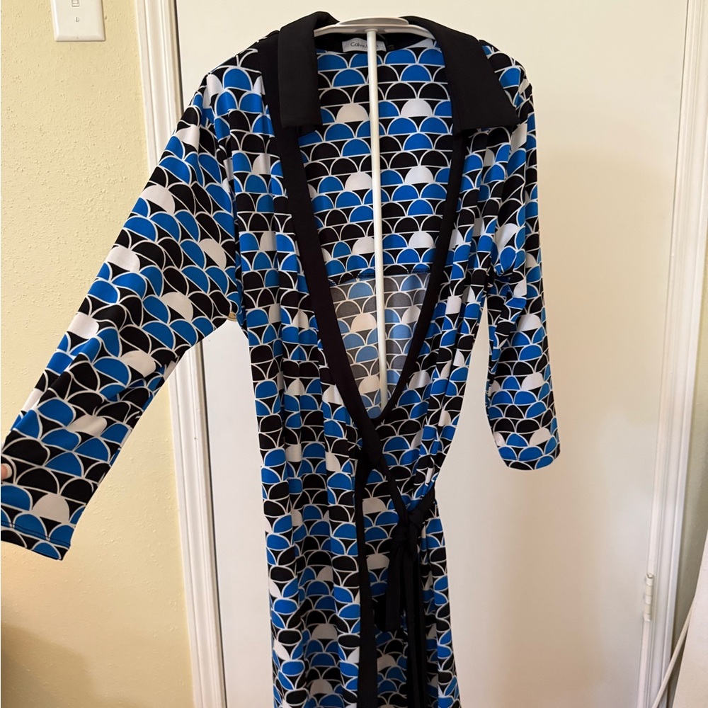 Calvin Klein Black and Blue Dress